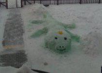 Снежные фигуры по сказам П.Бажова